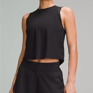 Lululemon cropped sculpt tank (pleated)